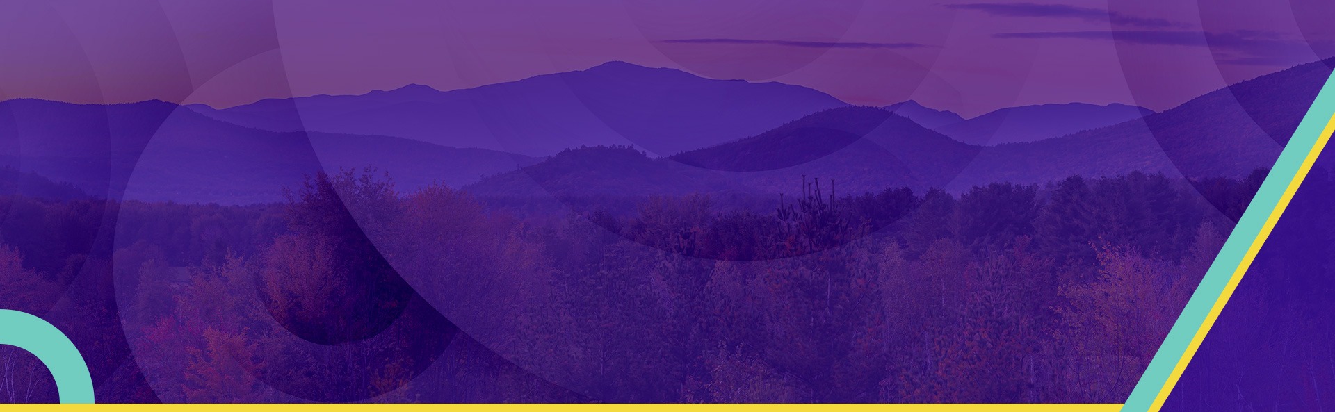 Abstract purple mountain landscape with diagonal neon accents